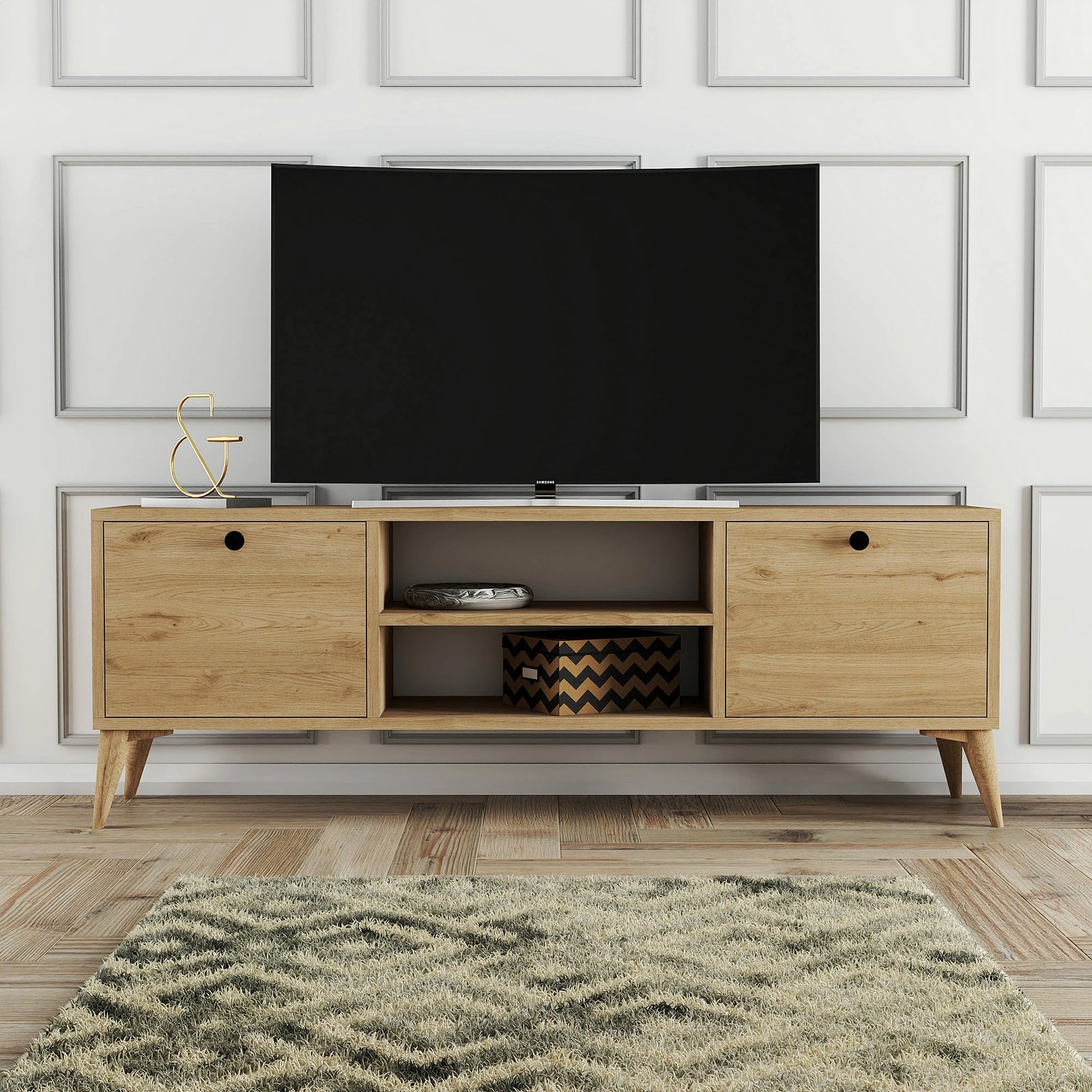 Komodë TV Hanah Home Dolce 1122, ngjyrë lisi