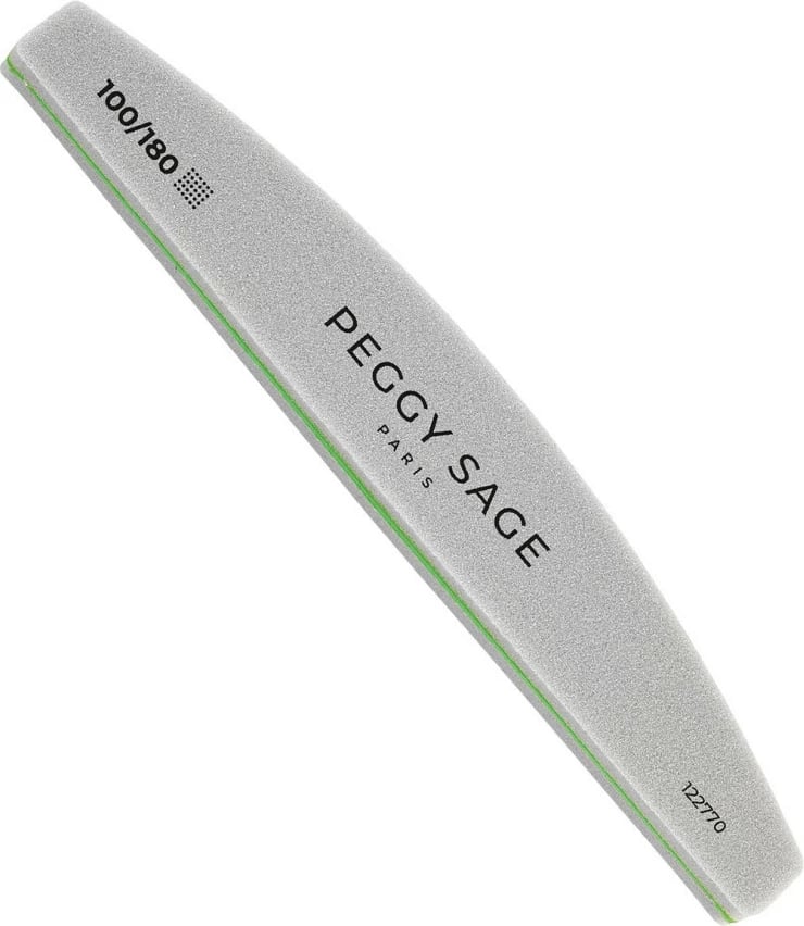 Limer për thonj Peggy Sage Crescent 100/180 për femra, 1 copë