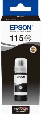 Shishe boje printeri, Epson 115 EcoTank C13T07C14A, pigment, 70 ml, e zezë