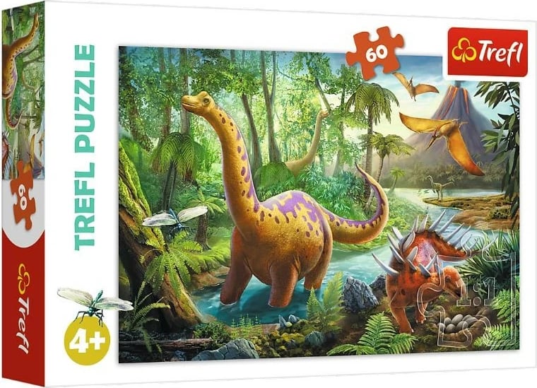 Puzzle Trefl Dinosaur Journeys, 60 pjesë, për fëmijë