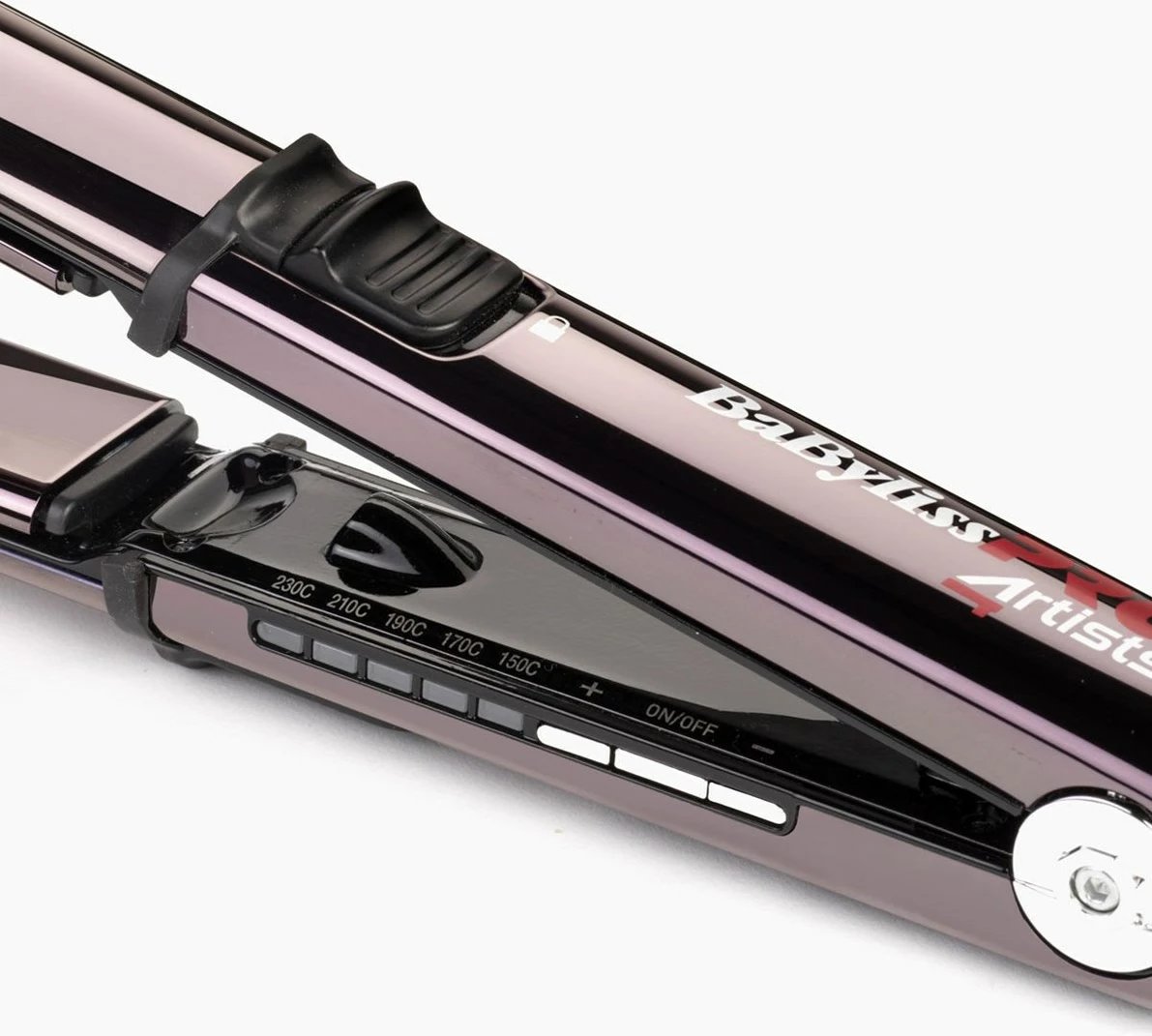 Hekur për drejtim flokësh Babyliss BAB3500E, 5 nivele temperature, Qeramik, Rozë