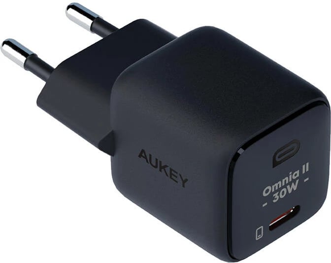 Karikues elektrik Aukey PA-B1L, USB-C, 30W, zi