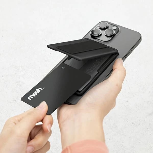 Mbështjellës magnetik për celular UNIQ Heldro ID me portofol, mbështetëse dhe rrip, Blu