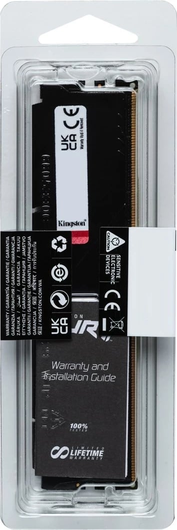 RAM Memorje Kingston FURY Beast 16GB 5600MT/s DDR5 CL40 e zezë