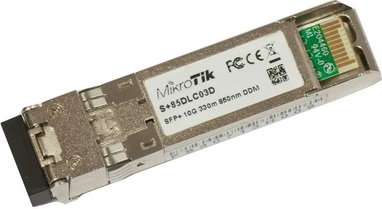 Transceiver optik MikroTik S+85DLC03D, SFP+, 10 Gbit/s, LC, 300m