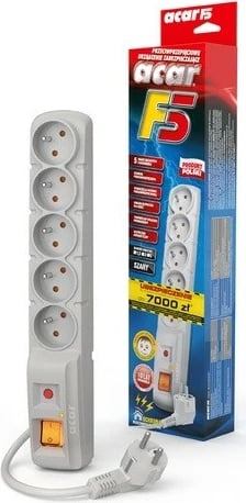 Prizë me mbrojtje Acar F5, 5 dalje, 1.5m, Gri