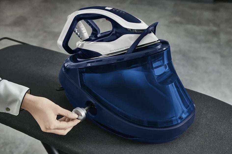 Hekur për hekurosje me mbajtëse Tefal Pro Express Vision GV9812E0, 3000W, 1.1L,