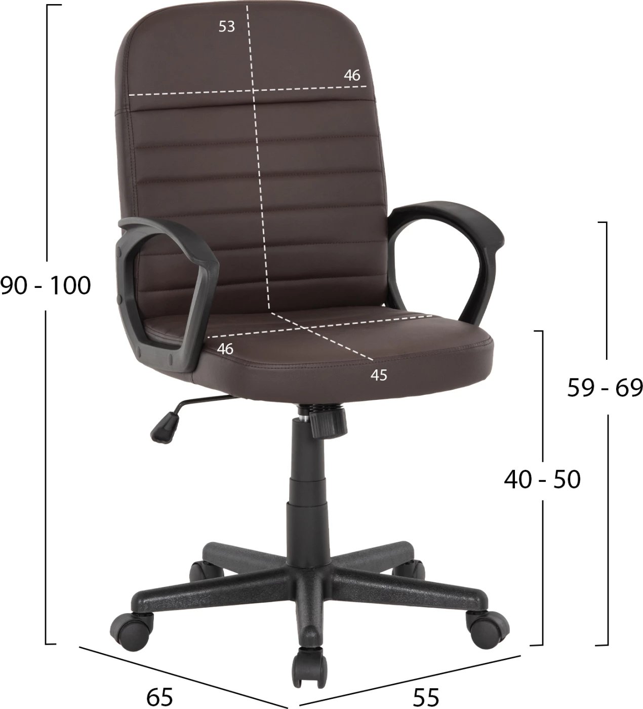 Karrige për zyre THEONI FH1189.02, e kaftë