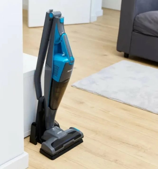 Fshesë elektrike vertikale MPM MOD-38/N, pa kabllo, e zezë/blu