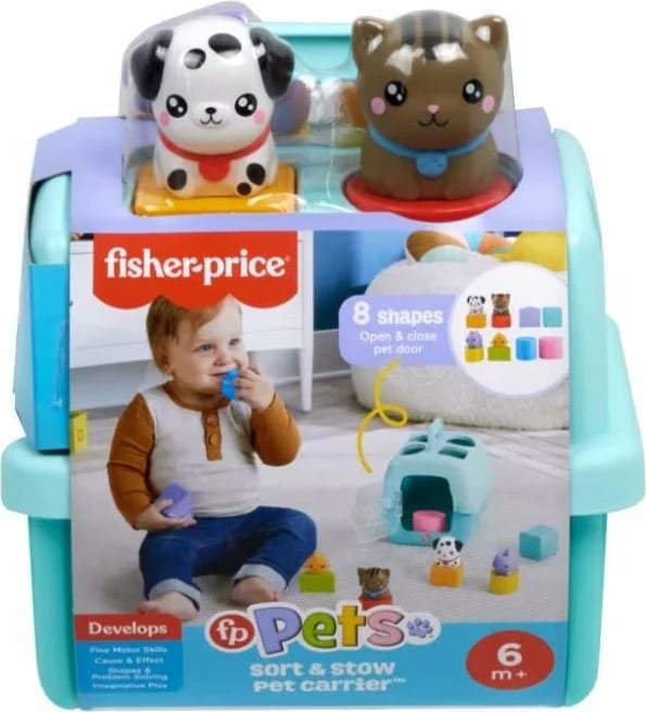 Lodër sorter Fisher Price FP Pets HTW93, plastikë, shumëngjyrëshe, për fëmijë 6+ muajsh