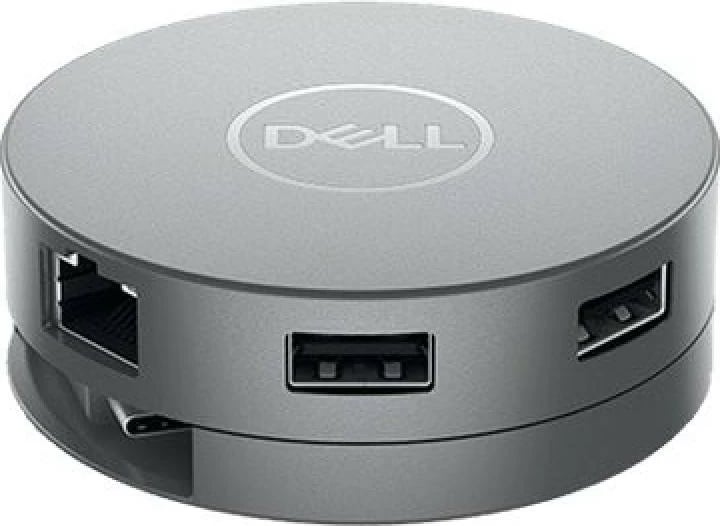 Stacion docking USB-C 7-në-1, Dell, DA310 470-AEUP, 90W PD, 4K 60Hz, argjendtë