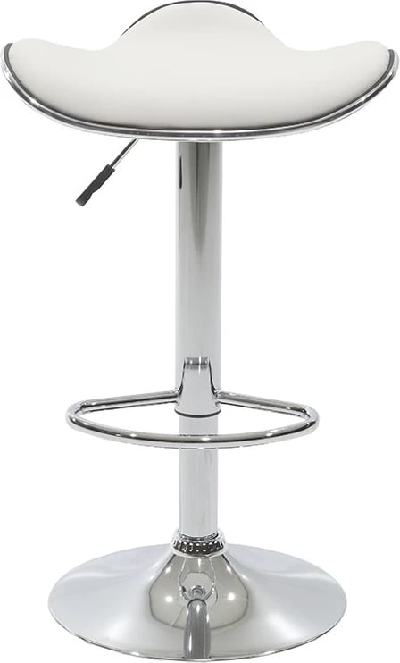 Karrige për bar Enzo palosëse, e bardhë, metal krom, 45x44x87cm, set prej 2 copë