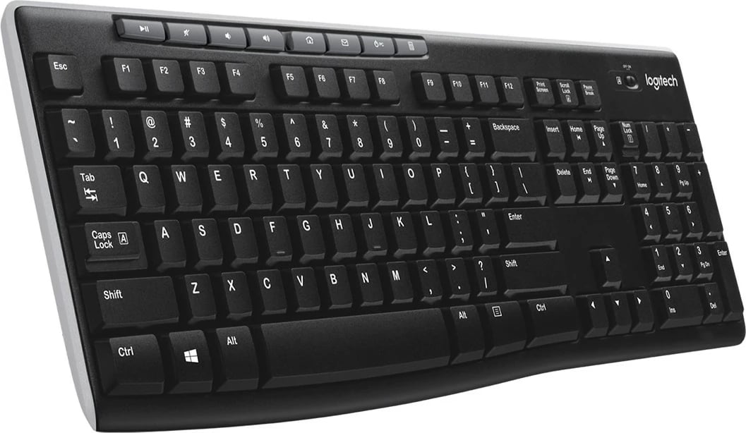 Tastierë wireless Logitech K270, e zezë