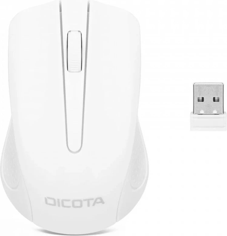 Maus pa tela, DICOTA Comfort D31659W, 2.4 GHz 1000 dpi USB nano receiver, e bardhë