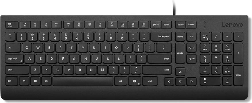 Tastierë me kabllo Lenovo Essential, layout gjerman, e zezë