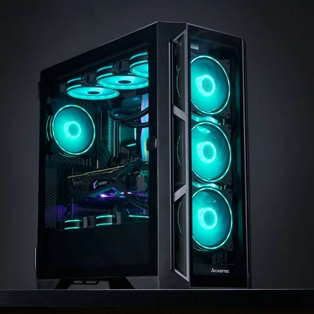 Kasë Chieftec APEX GA-01B-TG-OP, Big Tower, ARGB, Tempered Glass, E zezë