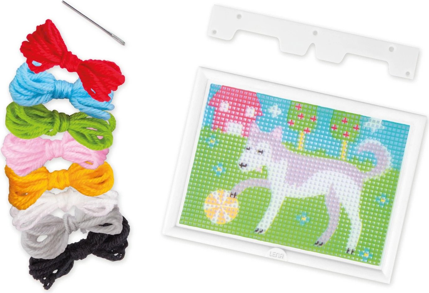 Set qëndisje Lena My First Embroidery Kit Dog, shumëngjyrësh