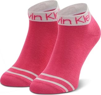 Çorape për femra Calvin Klein, të bardha / rozë, 2 pale