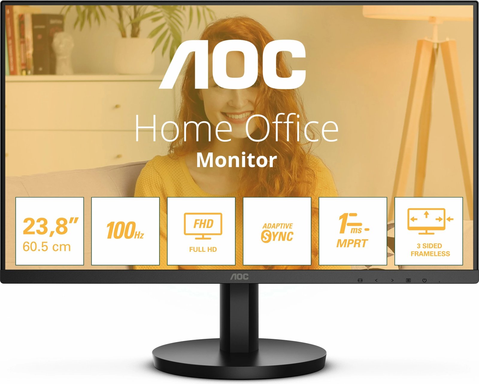Monitor AOC 24B3HMA2, 23.8", Full HD, LED, i zi