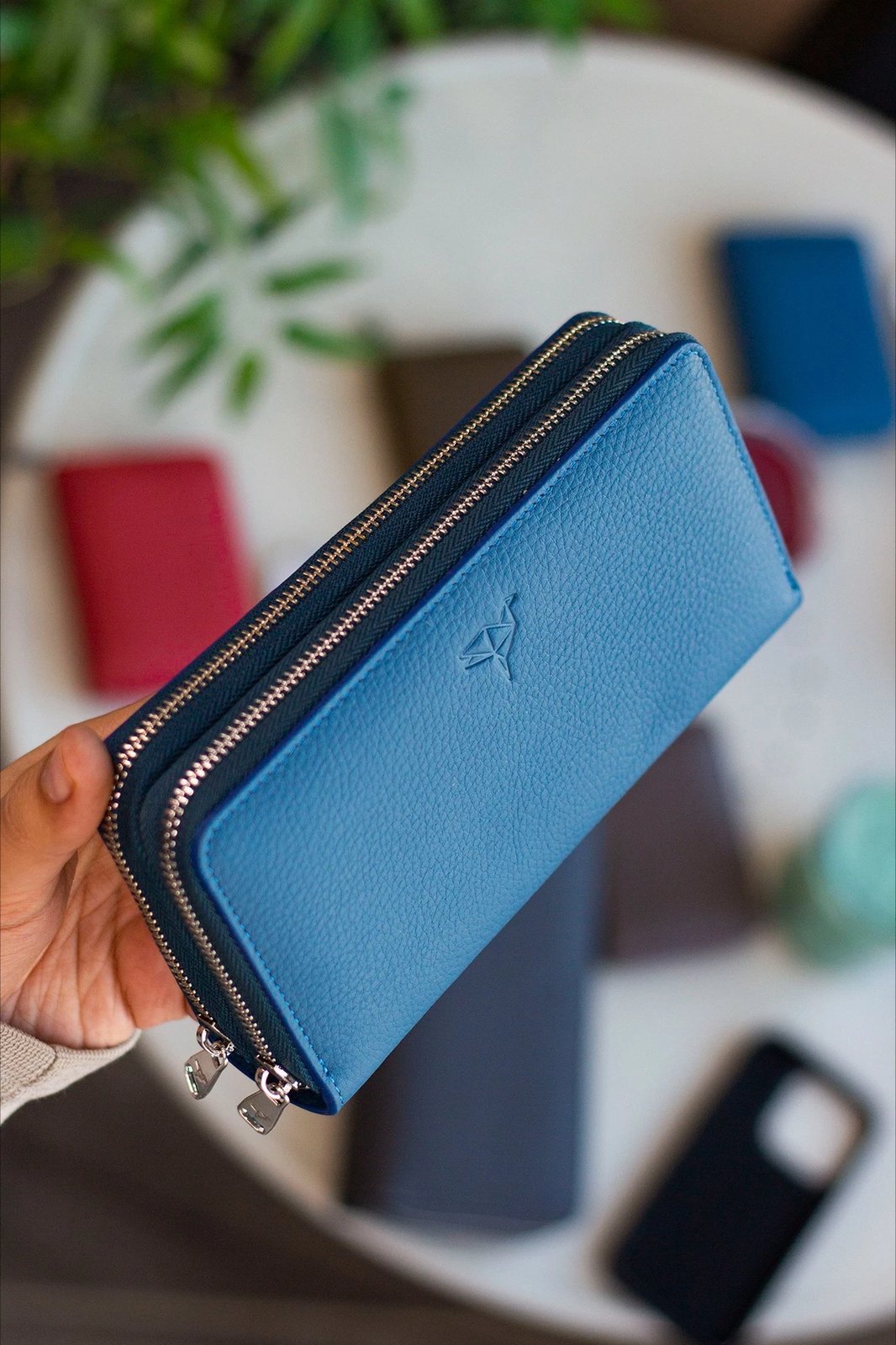 Portofol unisex, ngjyrë petrol blue, Zoozie Bags, Orleans