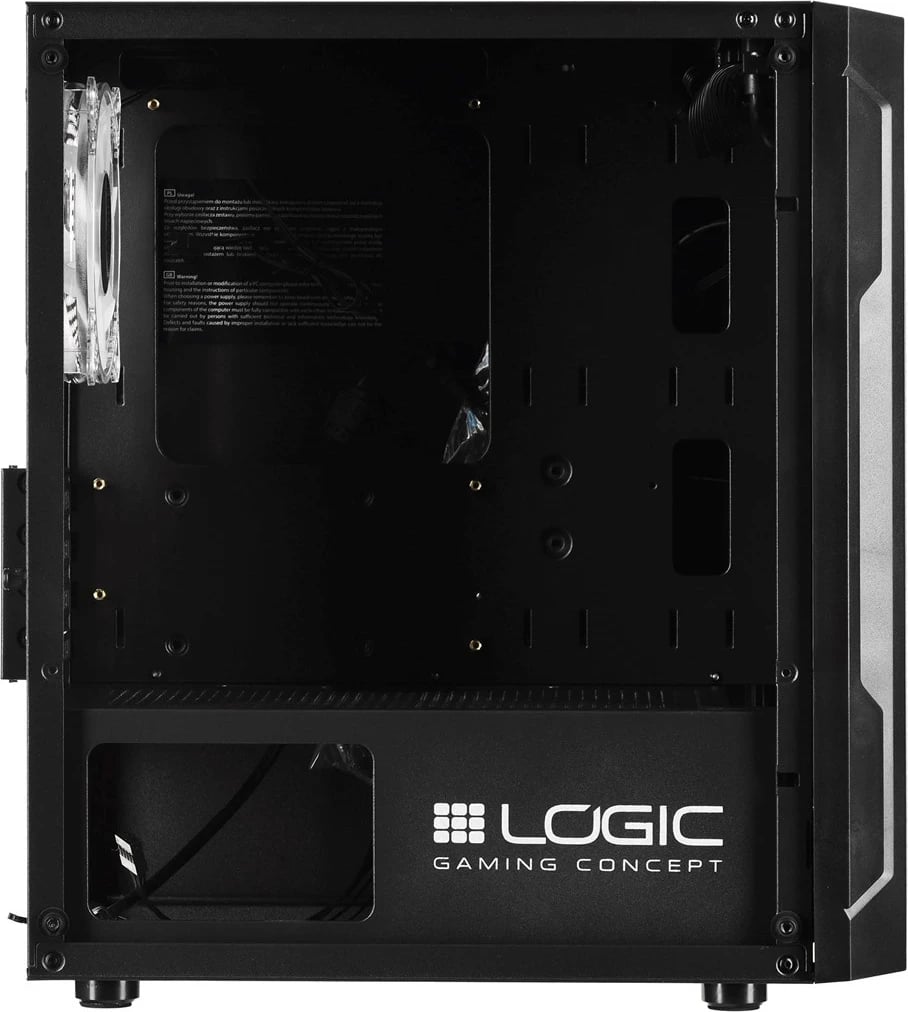 Kasë LOGIC ARAMIS ARGB Mini USB 3.0, e zeza
