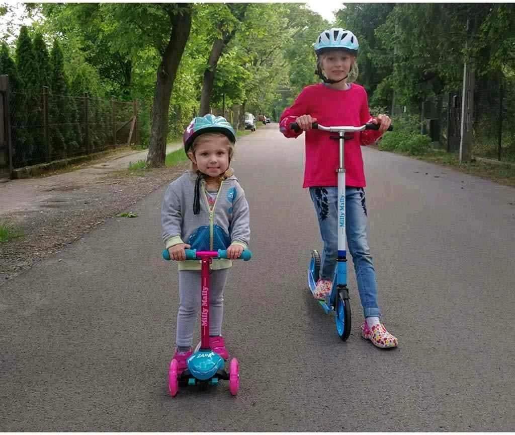 trotinet, Milly Mally, Zapp, 3 rrota, rrota me drita, timon i rregullueshëm 61-66 cm, deri 50 kg, jeshile