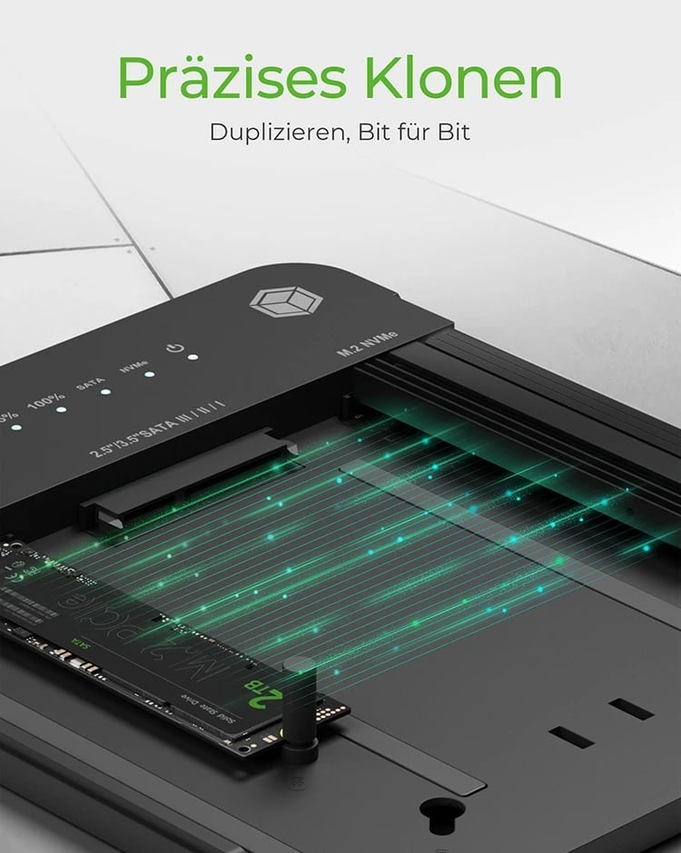 Docking station ICY BOX IB-2915MSCL-C31, klonim HDD/SSD, USB 3.2 Gen 2, i zi