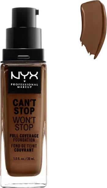 Fondatinë NYX Can’t Stop Won’t Stop unisex Cocoa 30ml