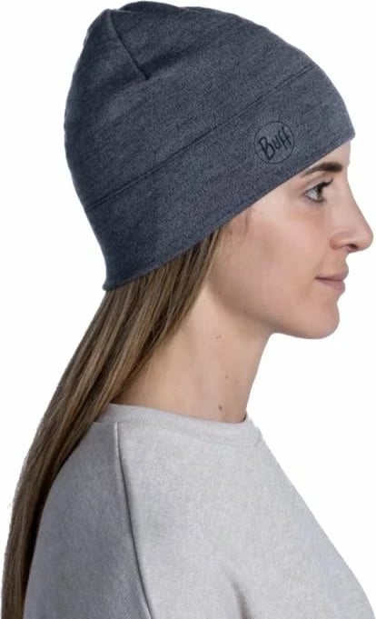 Kapelë Buff Merino për meshkuj dhe femra, gri