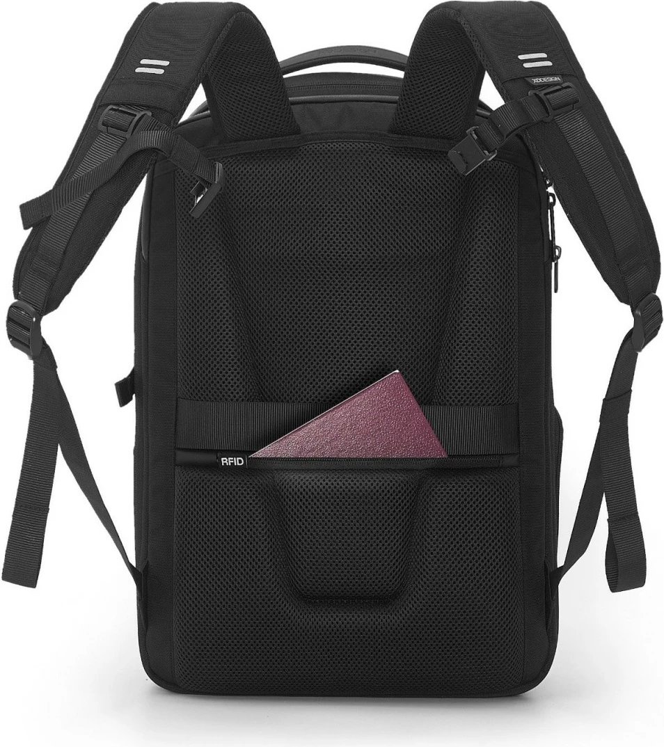 Çantë shpine XD DESIGN Bizz Backpack P705.931, 18-25L, për laptop 16", e zezë