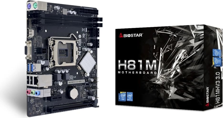 Pllakë amë Biostar H81MHV3 3.0, Intel, LGA 1150, micro ATX