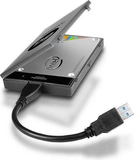 Kasë AXAGON ADSA-1S6 me adapter USB 3.0 - SATA 6G për SSD/HDD 2.5" me kuti mbrojtëse