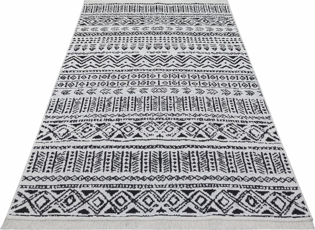 Qilim Conceptum Hypnose, 80x300cm, ngjyrë e zezë dhe e bardhë, Ar 03