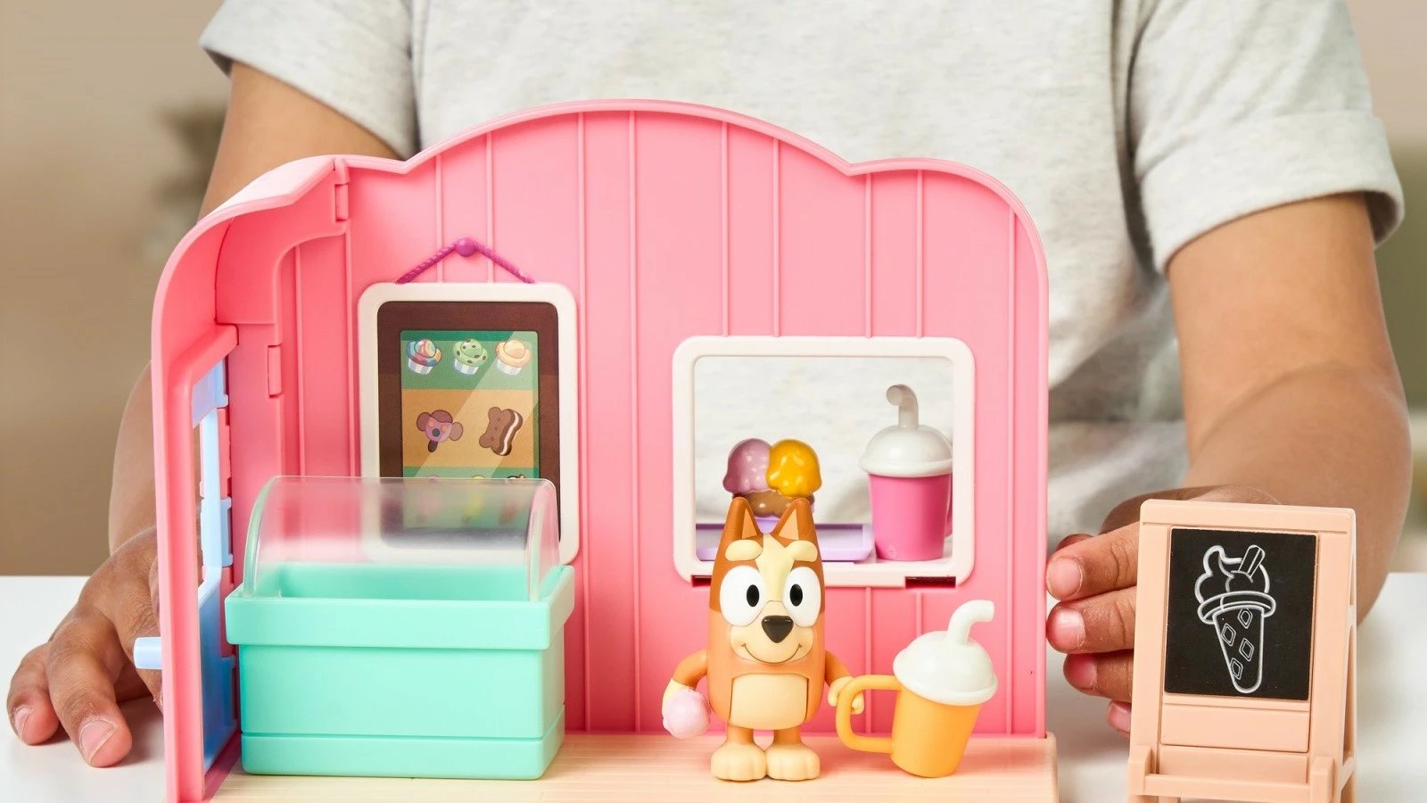 Set lodrash Bluey Mini Ice Cream Shop, Tm Toys, BLU17553, plastikë, për fëmijë, shumëngjyrësh