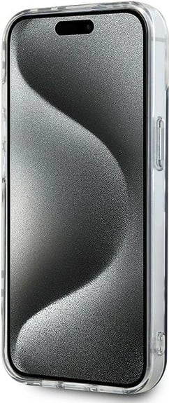 Mbështjellës DKNY IML Checkered Mono Pattern për iPhone 15/14/13, 6.1", i zi