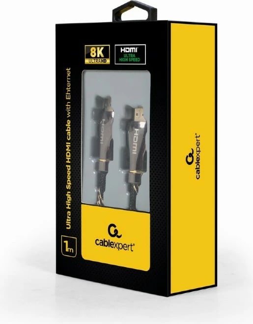 Kabllo HDMI Gembird CCBP-HDMI8K-1M, 1m, 8K, Najlon, E zezë