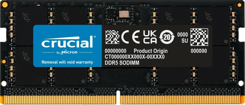 RAM Memorje Crucial SORAM D5 5200 48GB CL46, 48 GB, DDR5, 5600 MHz