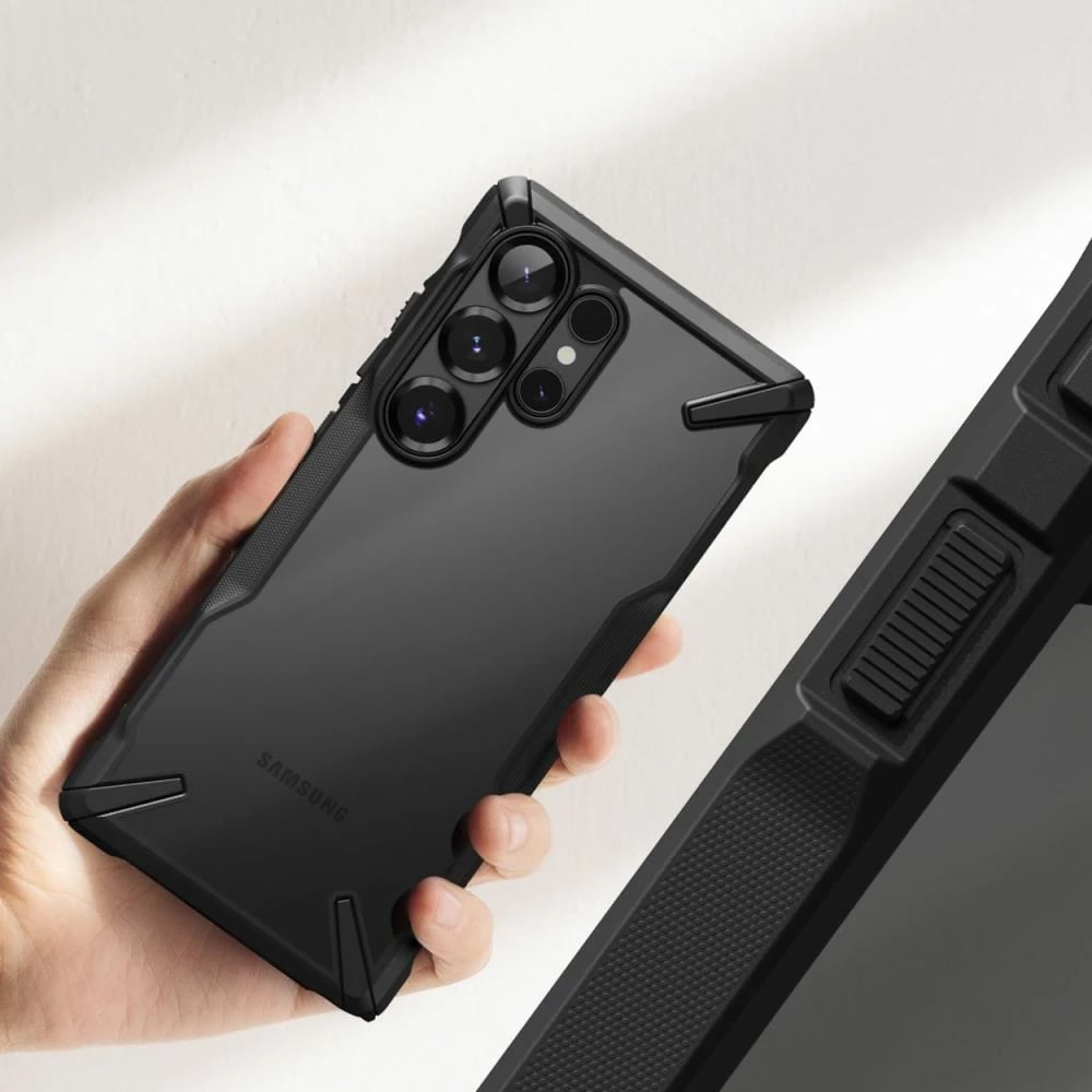 Mbështjellës Ringke Fusion X për Samsung Galaxy S25 Ultra, Zi