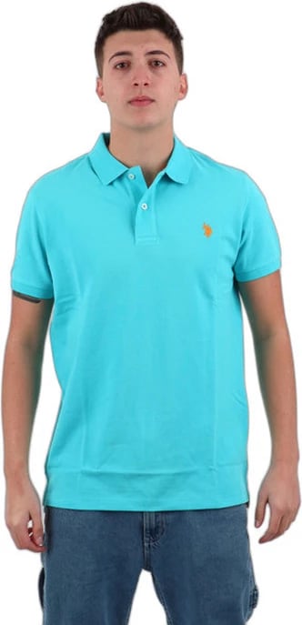 Fanellë Polo për Meshkuj U.s. Polo Assn., blu e çelët