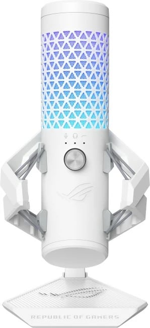 Mikrofon tavoline ASUS ROG Carnyx, 24-bit, 192 kHz, i bardhë