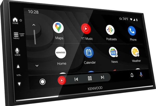 Radio multimedia Kenwood DMX7722DABS, 6.8 inç, Wi-Fi, Bluetooth, CarPlay, Android Auto, e zezë