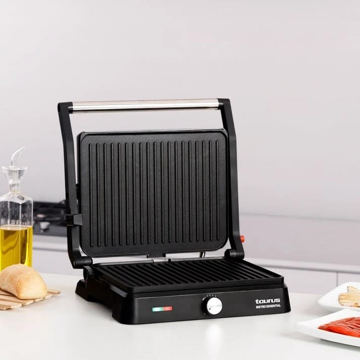 Grill elektrik Taurus Bistro Essential 2600W, argjend