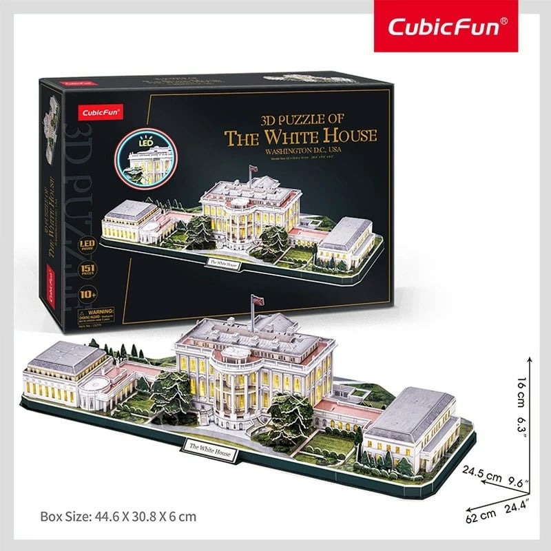 Puzzle 3D Cubic Fun White House, 151 pjesë