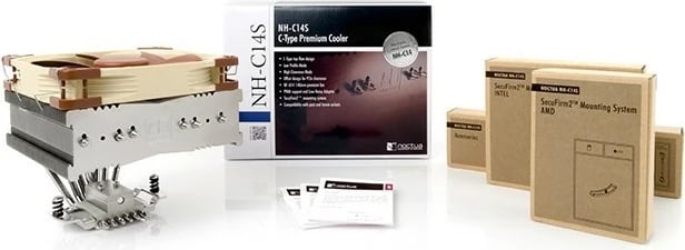 Cooler procesori NOCTUA NH-CS14, 14cm, alumini/bakër