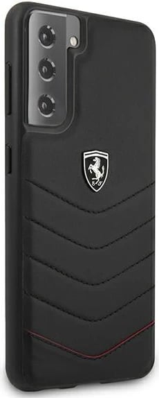 Mbështjellës Ferrari Off Track Quilted për Samsung Galaxy S21+, i zi