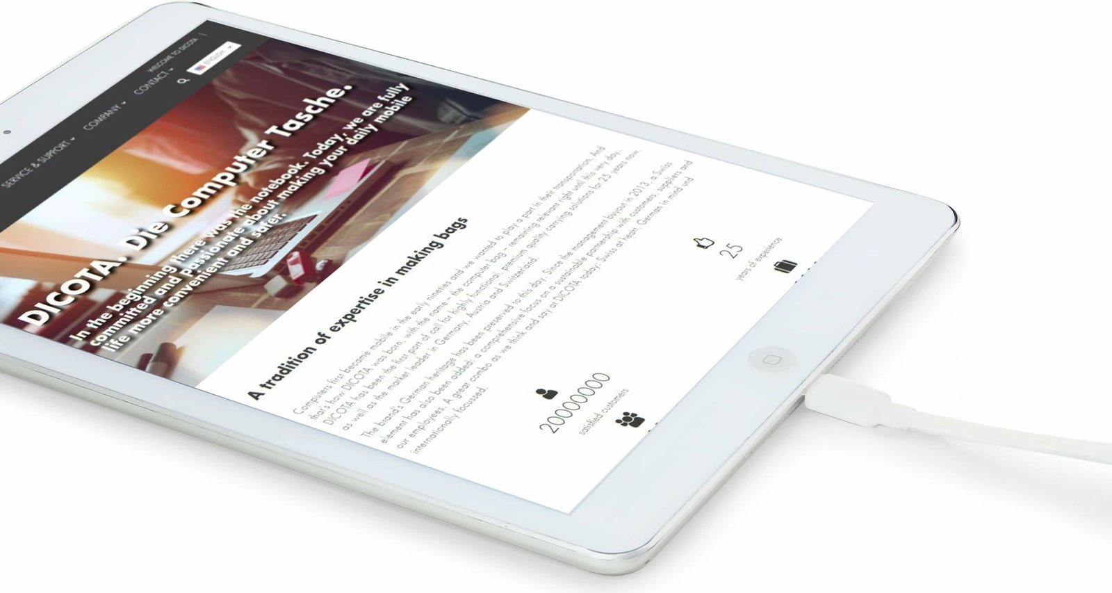 Karikues universal DICOTA D32056, 65W, USB Type-C, i bardhë