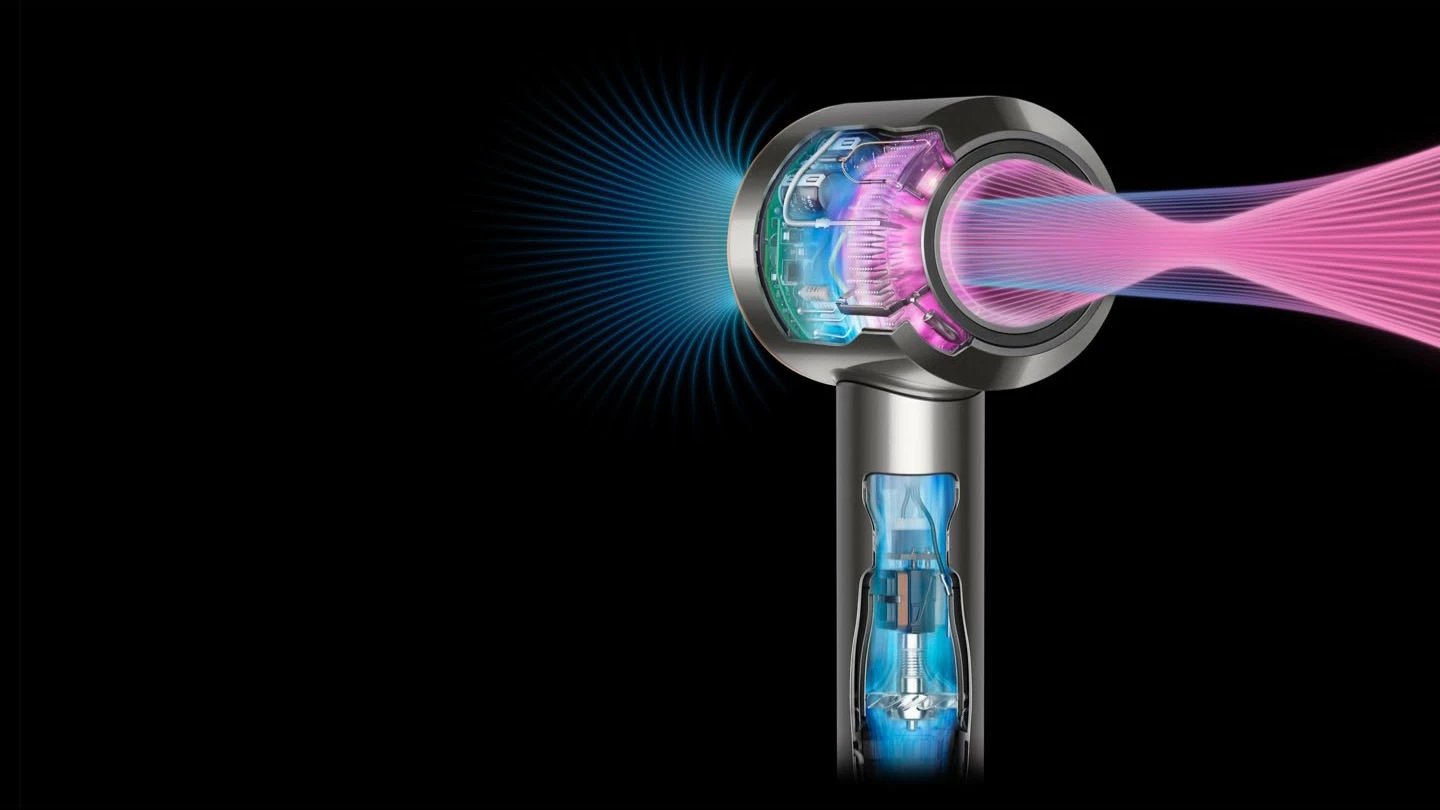 Tharëse flokësh Dyson Supersonic, 110000 RPM, 13.3 l/s, Bakër, Nikël
