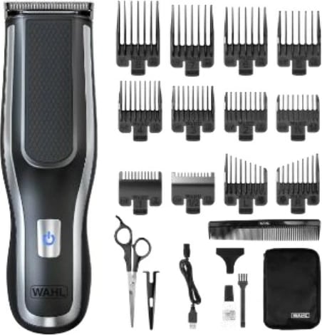 Makinë rroje flokësh Wahl Self-Clip 360, Lithium-Ion, e zezë/argjendtë, set aksesorësh