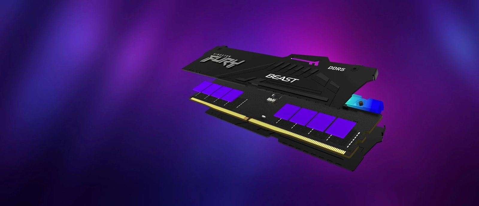 RAM Memorje Kingston FURY Beast 32GB 5600MT/s DDR5 RGB (Kit prej 2 copë)