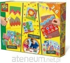 Set kreativ për fëmijë SES Creative, për prerje, mozaik dhe perforim, shumëngjyrësh